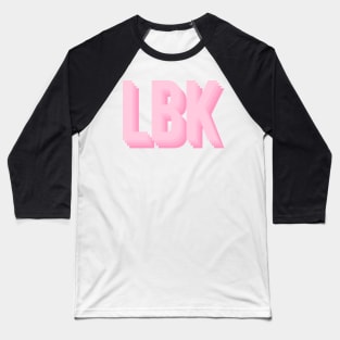 LBK pink Baseball T-Shirt